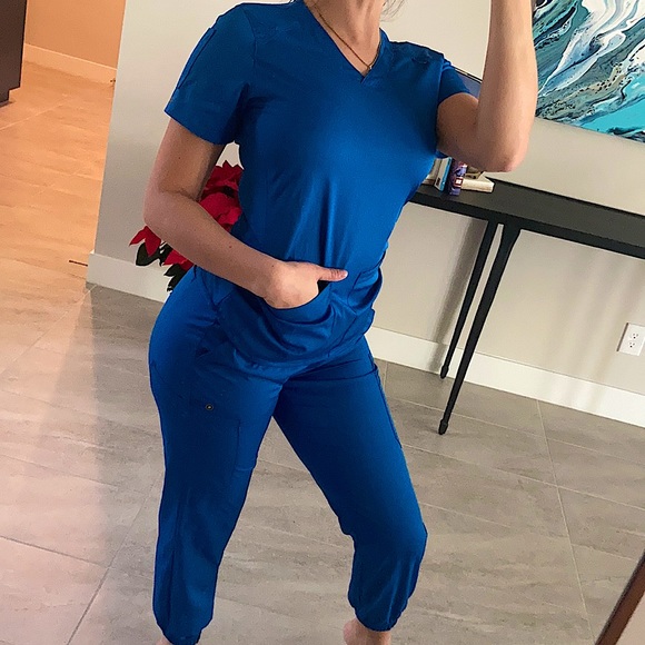 Matching Scrub Set (Top + Jogger)